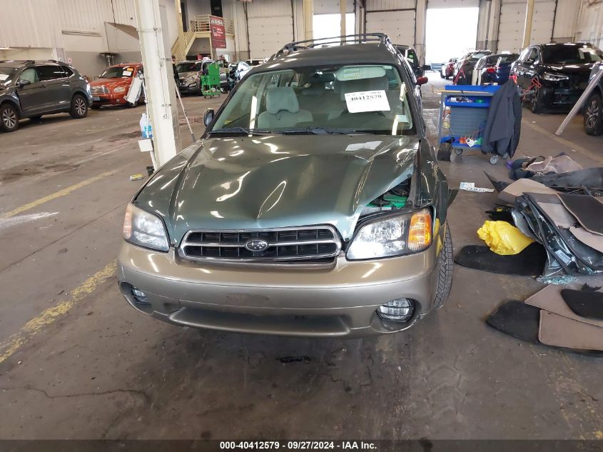 2000 Subaru Outback VIN: 4S3BH665XY7625709 Lot: 40412579