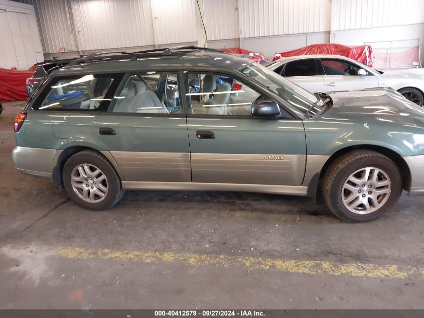 2000 Subaru Outback VIN: 4S3BH665XY7625709 Lot: 40412579