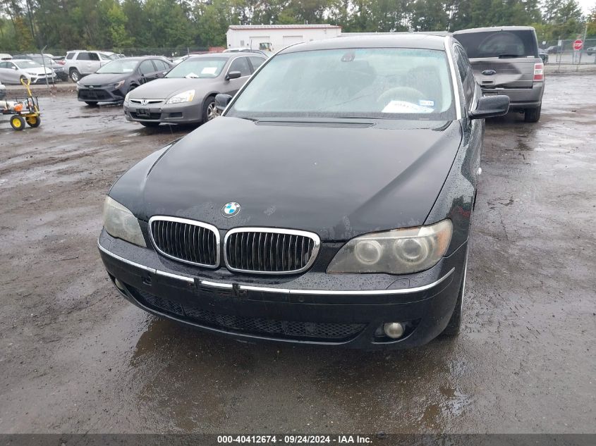 2007 BMW 750 VIN: WBAHN83567DT74140 Lot: 40412674