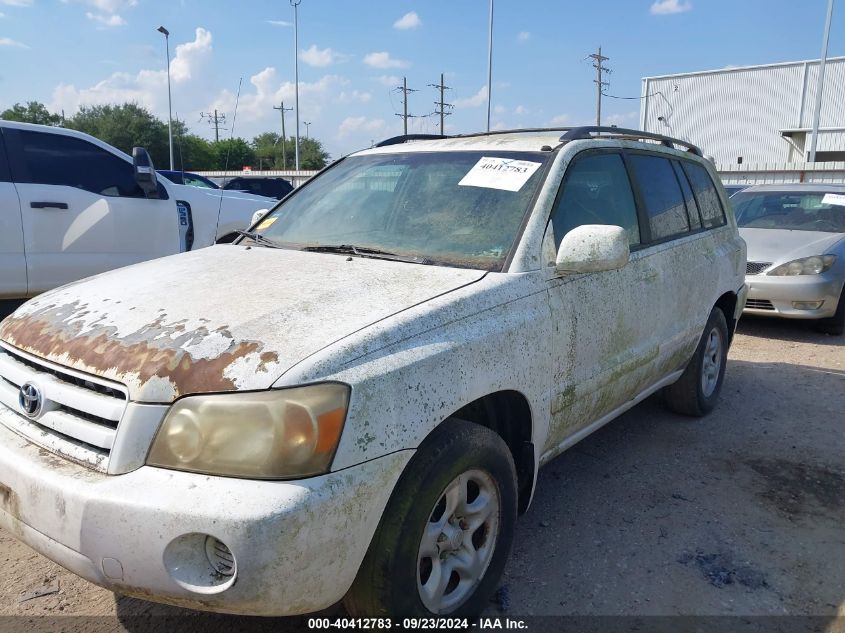 2005 Toyota Highlander VIN: JTEGD21AX50118016 Lot: 40412783