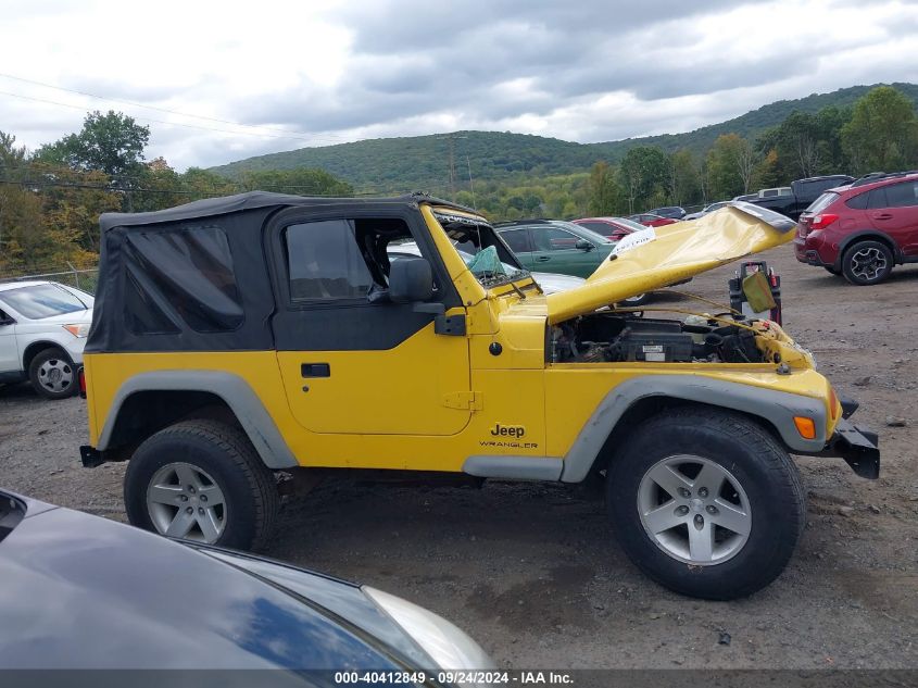 2006 Jeep Wrangler Se VIN: 1J4FA29136P751411 Lot: 40412849