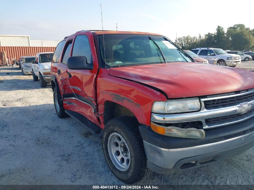 2001 Chevrolet Tahoe Ls VIN: 1GNEC13T91J290802 Lot: 40413012