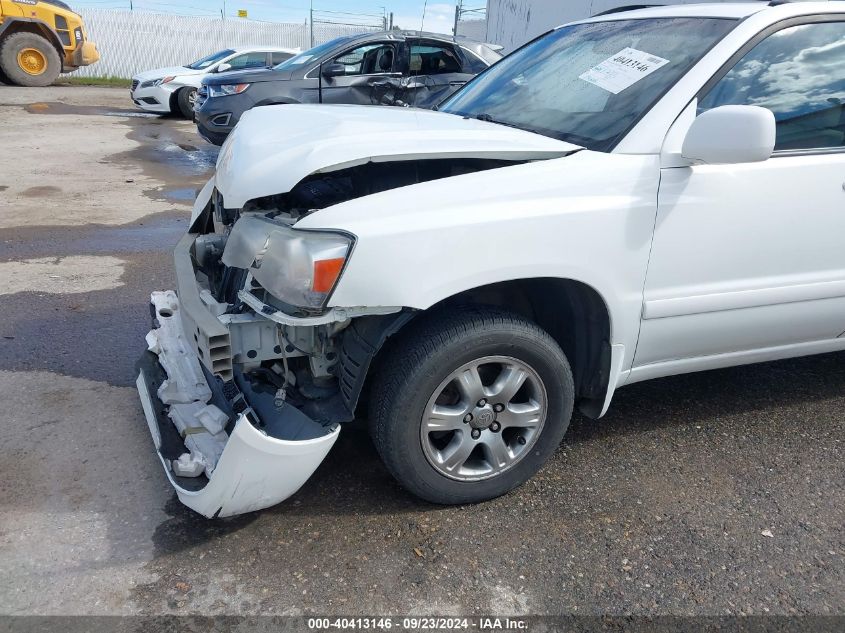 2007 Toyota Highlander Sport VIN: JTEHP21A970194437 Lot: 40413146