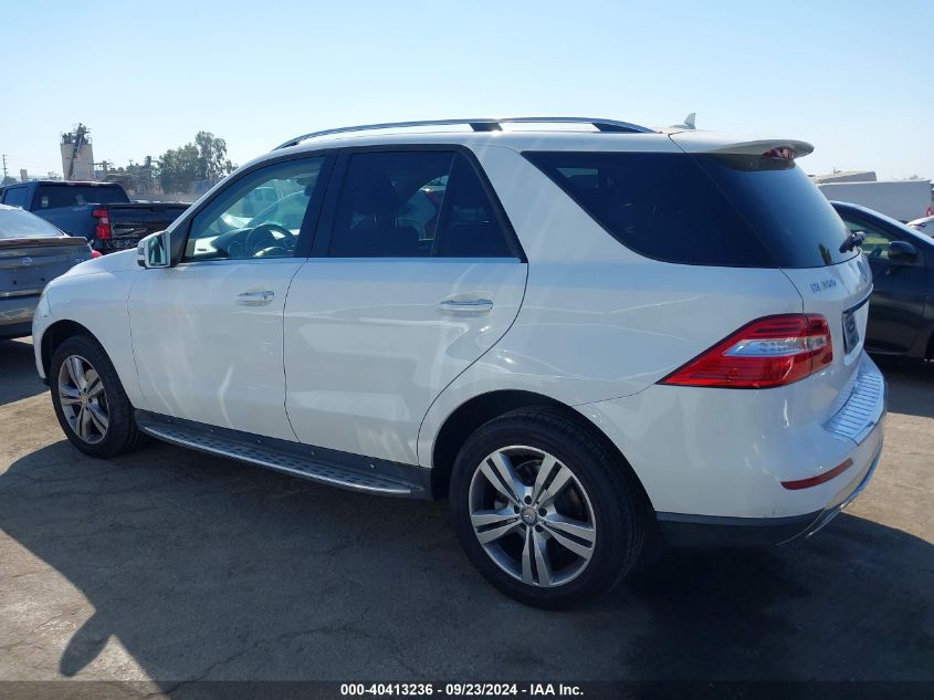 2015 Mercedes-Benz Ml 350 4Matic VIN: 4JGDA5HBXFA450092 Lot: 40413236