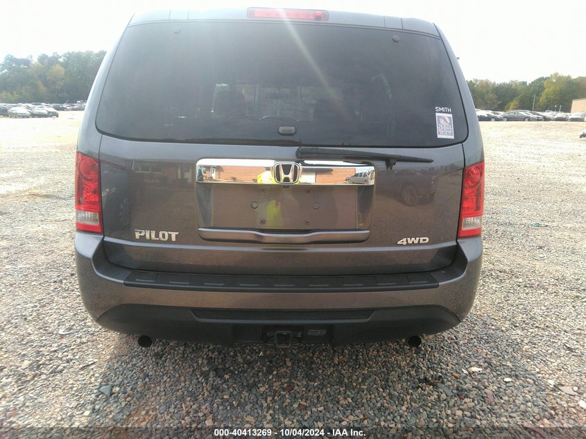 2015 Honda Pilot Lx VIN: 5FNYF4H21FB075721 Lot: 40413269