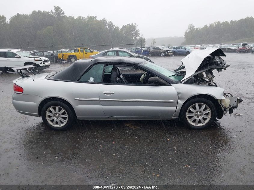 2006 Chrysler Sebring Gtc VIN: 1C3EL75R86N149169 Lot: 40413273