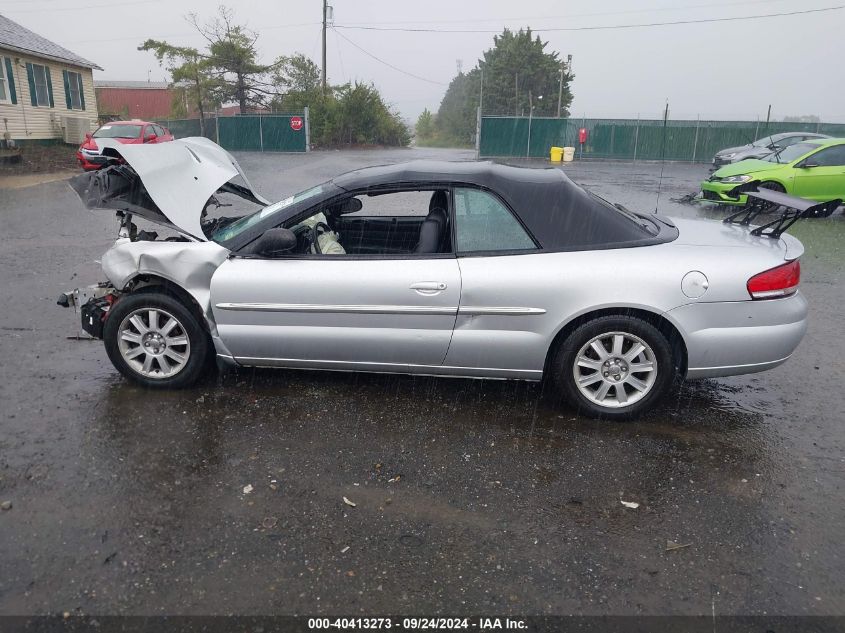 2006 Chrysler Sebring Gtc VIN: 1C3EL75R86N149169 Lot: 40413273