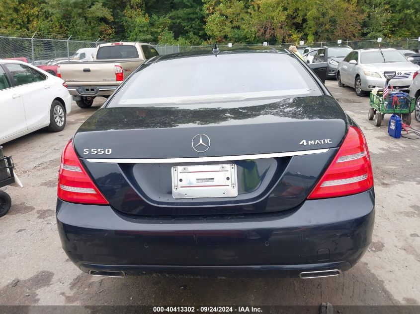 2010 Mercedes-Benz S 550 4Matic VIN: WDDNG8GBXAA336666 Lot: 40413302