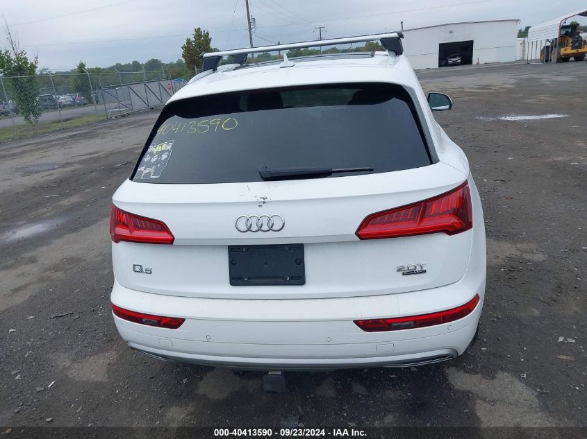 2018 Audi Q5 2.0T Premium/2.0T Tech Premium VIN: WA1BNAFYXJ2101219 Lot: 40413590