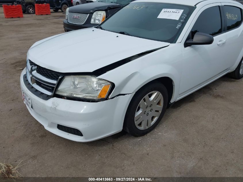 1C3CDZAB2CN118360 2012 Dodge Avenger Se