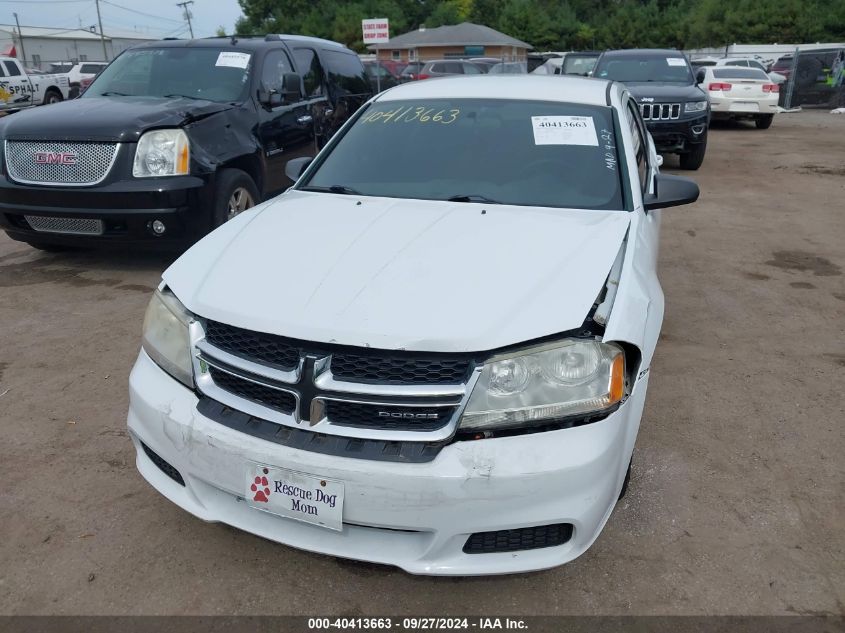 1C3CDZAB2CN118360 2012 Dodge Avenger Se