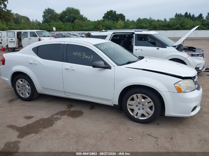 1C3CDZAB2CN118360 2012 Dodge Avenger Se