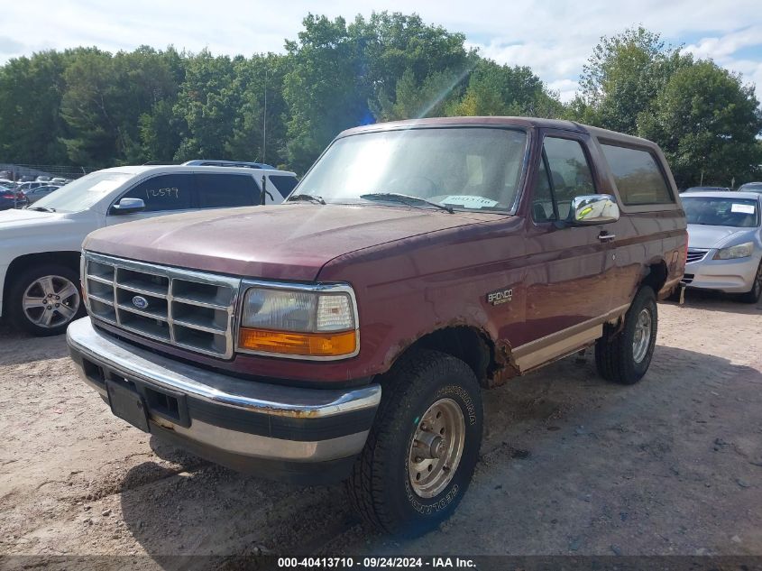 1996 Ford Bronco U100 VIN: 1FMEU15H9TLA44656 Lot: 40413710