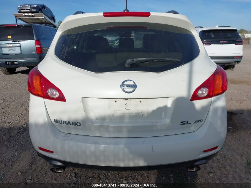 2009 Nissan Murano Sl VIN: JN8AZ18W79W144460 Lot: 40413741