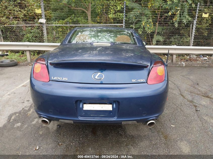 2004 Lexus Sc 430 VIN: JTHFN48Y440057237 Lot: 40413744