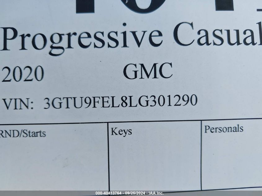 3GTU9FEL8LG301290 2020 GMC Sierra 1500 K1500 Denali