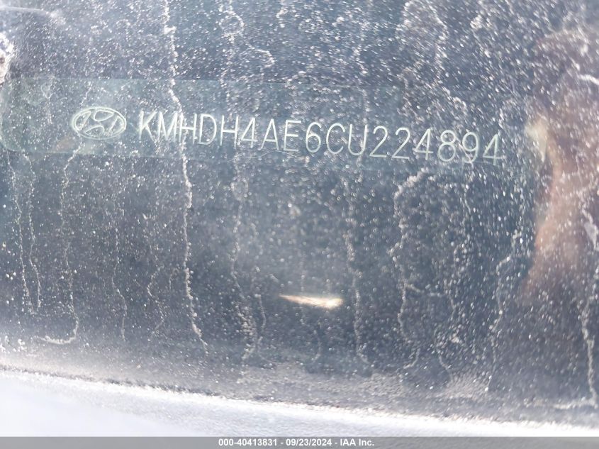 KMHDH4AE6CU224894 2012 Hyundai Elantra Gls/Limited