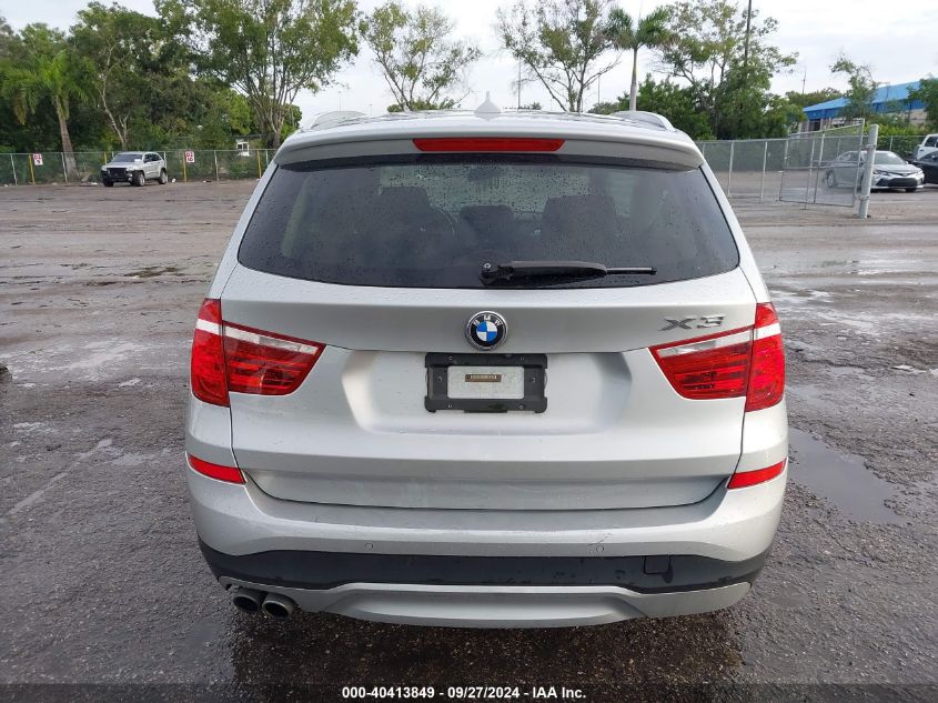 2017 BMW X3 Sdrive28I VIN: 5UXWZ7C30H0X42777 Lot: 40413849