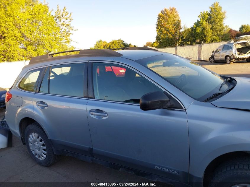 2013 Subaru Outback 2.5I VIN: 4S4BRBAC0D3307333 Lot: 40413895