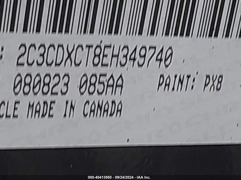 2C3CDXCT8EH349740 2014 Dodge Charger R/T