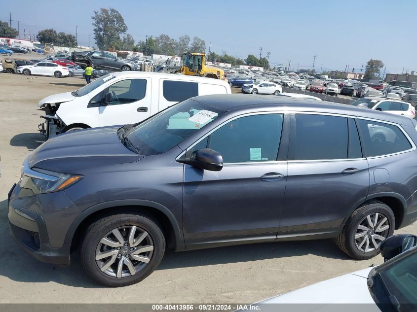 2019 Honda Pilot Ex-L VIN: 5FNYF5H55KB011322 Lot: 40413956