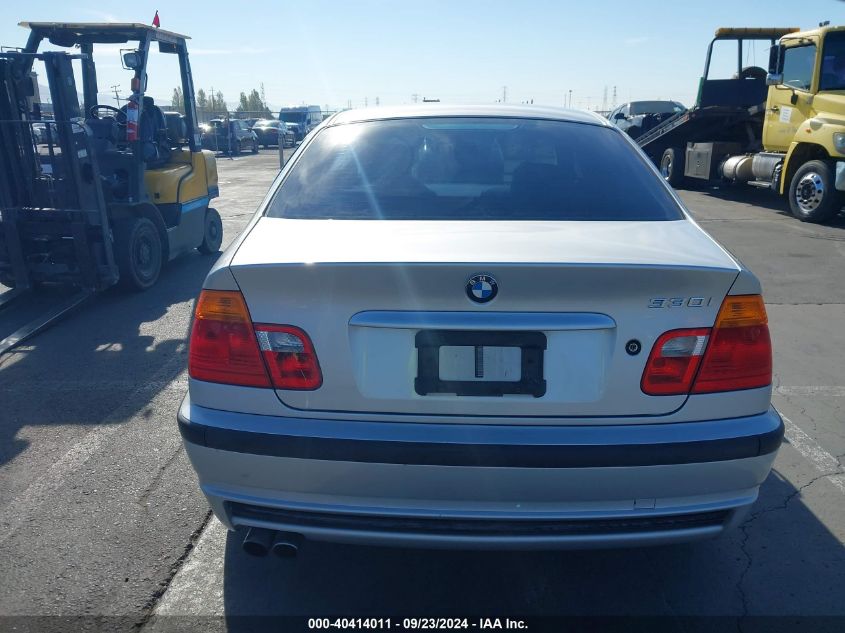 2001 BMW 330I VIN: WBAAV53461FT02616 Lot: 40414011