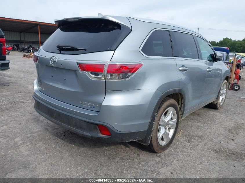 2015 TOYOTA HIGHLANDER LIMITED V6 - 5TDDKRFH1FS193925