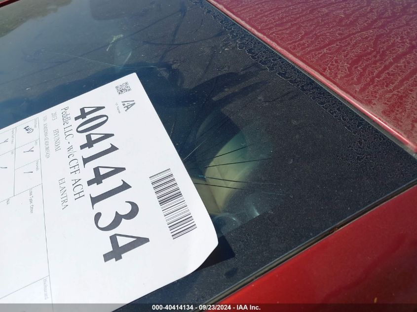 KMHDH4AE4DU865429 2013 Hyundai Elantra Gls