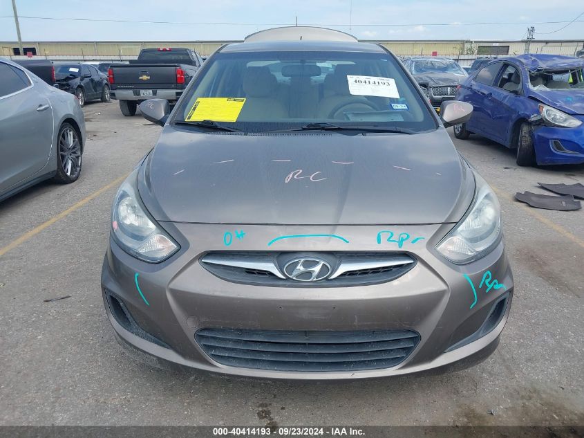 2014 Hyundai Accent Gls/Gs VIN: KMHCT4AE4EU627575 Lot: 40414193