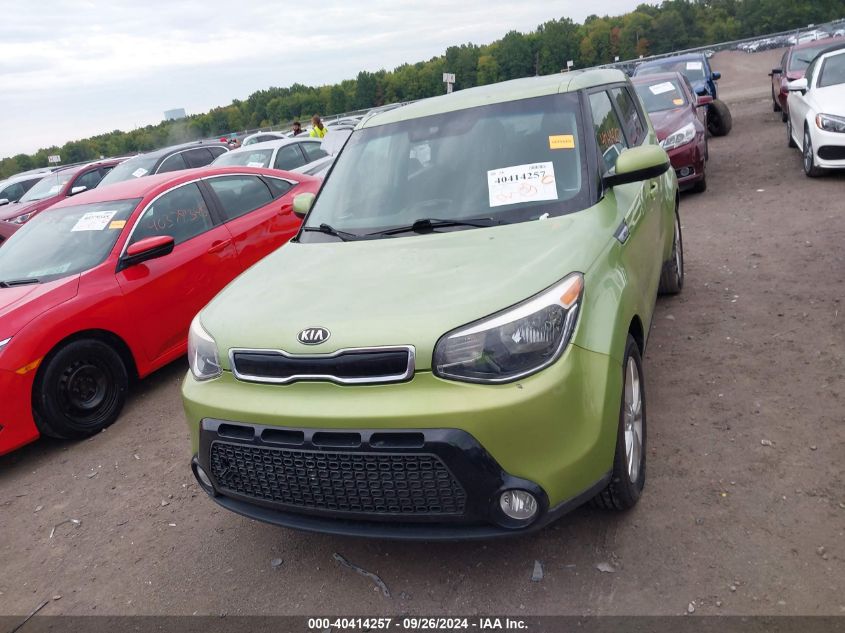 2016 Kia Soul + VIN: KNDJP3A5XG7819272 Lot: 40414257