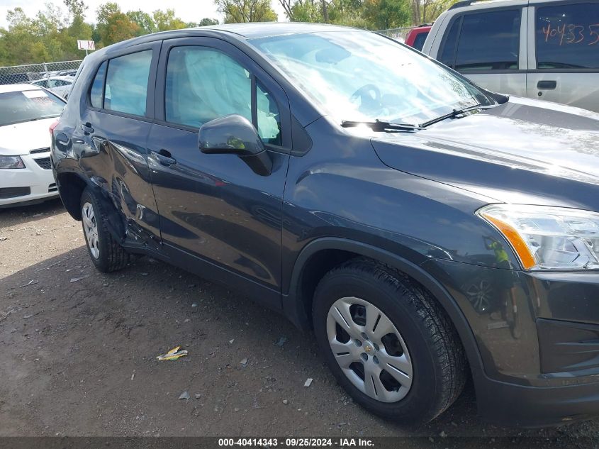 2016 Chevrolet Trax 1Ls VIN: 3GNCJKSB8GL220530 Lot: 40414343