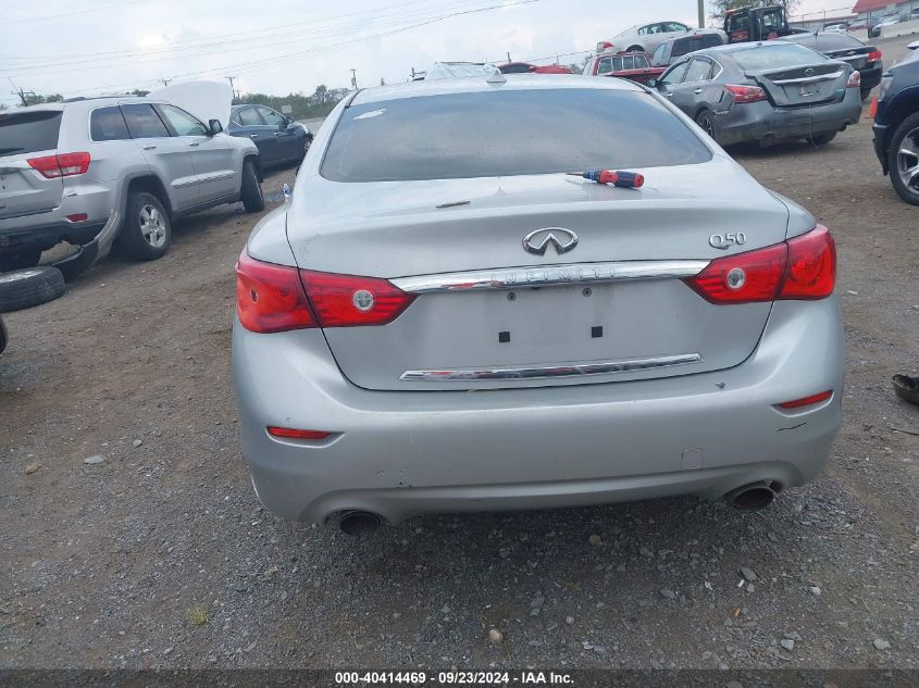 2014 Infiniti Q50 Premium/Sport VIN: JN1BV7AP7EM681596 Lot: 40414469