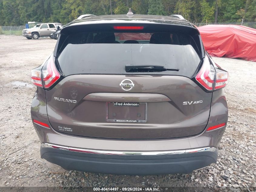 2016 Nissan Murano Sv VIN: 5N1AZ2MH8GN156365 Lot: 40414497