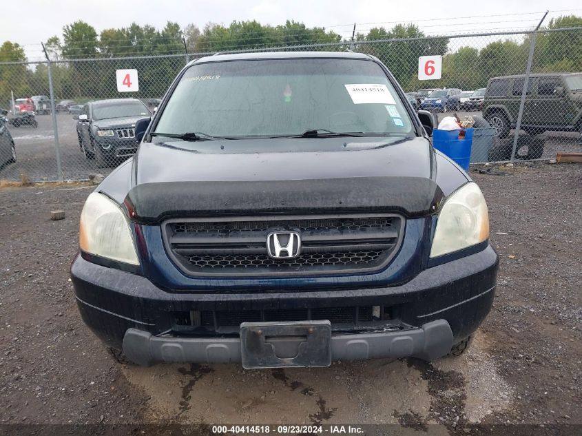 2004 Honda Pilot Ex-L VIN: 2HKYF18524H568265 Lot: 40413228