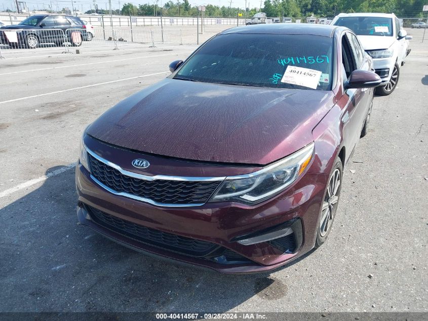 2019 Kia Optima Lx VIN: 5XXGT4L36KG348454 Lot: 40414567