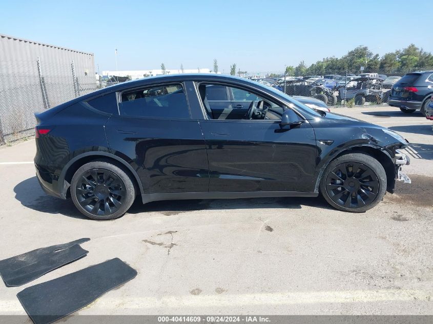 2021 Tesla Model Y Long Range Dual Motor All-Wheel Drive VIN: 5YJYGDEE6MF160806 Lot: 40414609