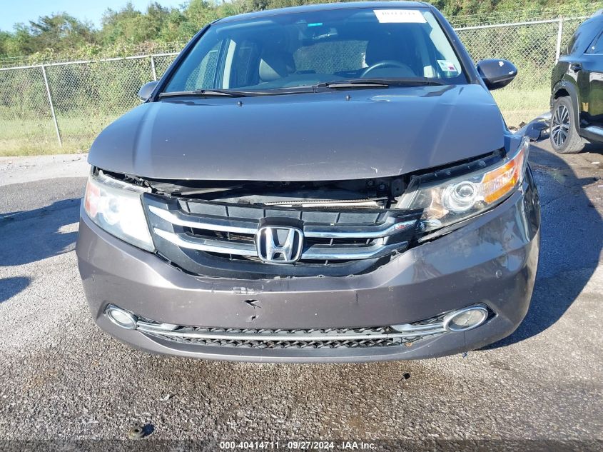 2014 Honda Odyssey Touring/Touring Elite VIN: 5FNRL5H92EB113665 Lot: 40414711