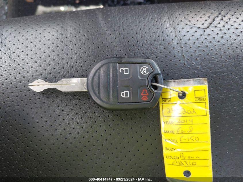2014 Ford F-150 Lariat VIN: 1FTFX1CT2EKE42310 Lot: 40414747