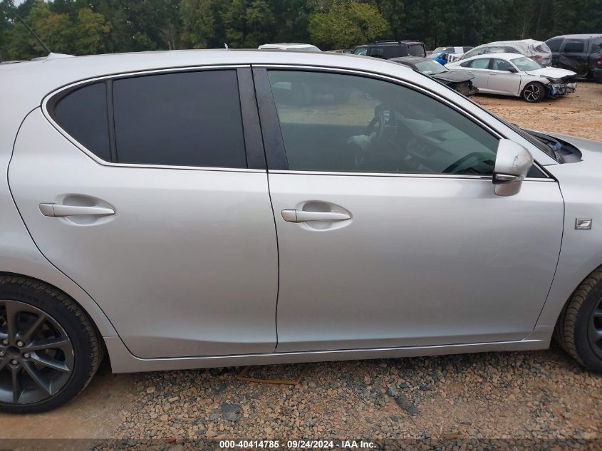 2012 Lexus Ct 200H Premium VIN: JTHKD5BH0C2112222 Lot: 40414785