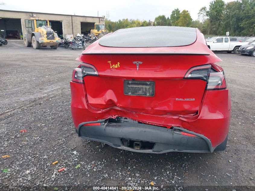 2021 Tesla Model Y Performance Dual Motor All-Wheel Drive VIN: 5YJYGDEF1MF258781 Lot: 40414841