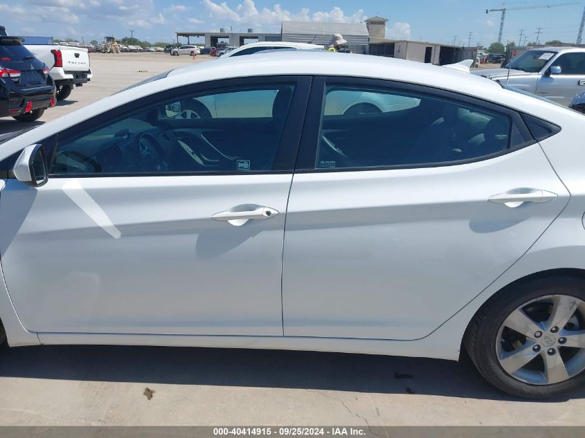 2013 Hyundai Elantra Gls VIN: 5NPDH4AE3DH434028 Lot: 40414915