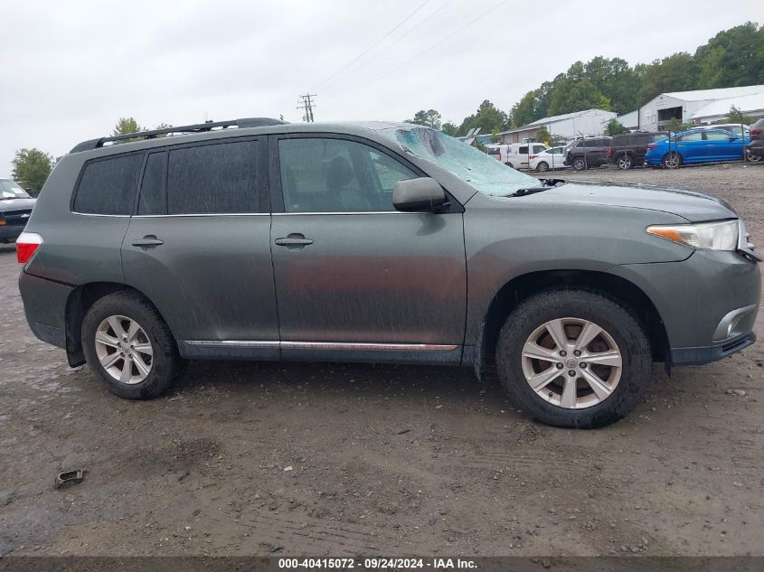 2013 Toyota Highlander Se V6 VIN: 5TDBK3EH3DS205186 Lot: 40415072