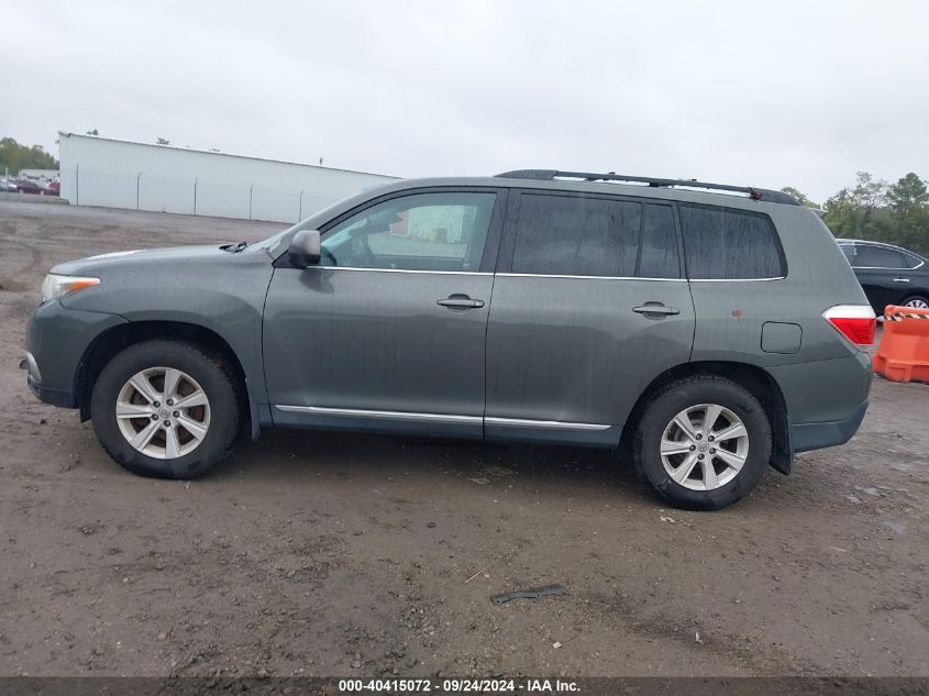 2013 Toyota Highlander Se V6 VIN: 5TDBK3EH3DS205186 Lot: 40415072