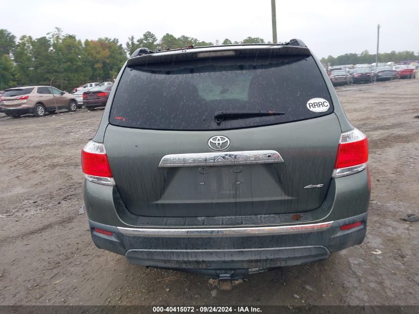 2013 Toyota Highlander Se V6 VIN: 5TDBK3EH3DS205186 Lot: 40415072