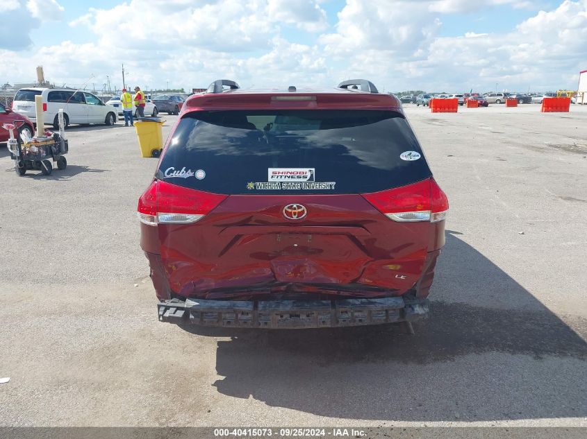 2012 Toyota Sienna Le V6 8 Passenger VIN: 5TDKK3DC9CS227228 Lot: 40415073