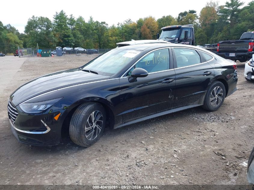 2022 Hyundai Sonata Hybrid Blue VIN: KMHL24JJ6NA043809 Lot: 40415091