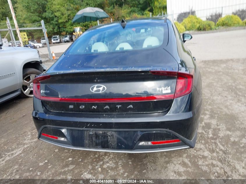 2022 Hyundai Sonata Hybrid Blue VIN: KMHL24JJ6NA043809 Lot: 40415091