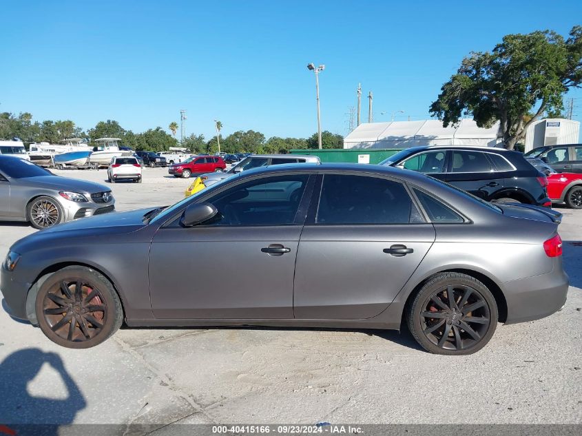 2013 Audi A4 2.0T Premium VIN: WAUFFAFLXDN023551 Lot: 40415166