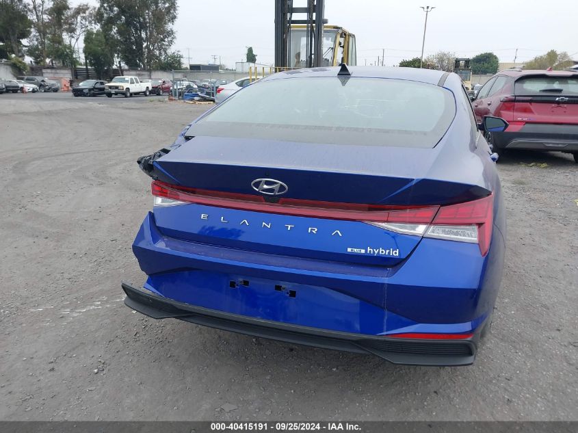 2023 Hyundai Elantra Hybrid Blue VIN: KMHLM4AJ7PU079858 Lot: 40415191