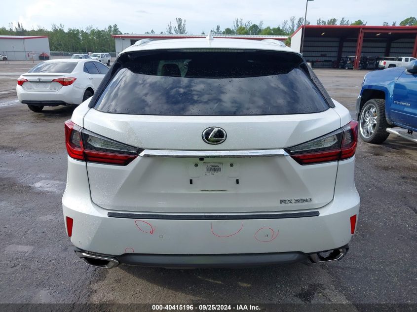 2017 Lexus Rx 350 VIN: 2T2ZZMCA6HC051993 Lot: 40415196